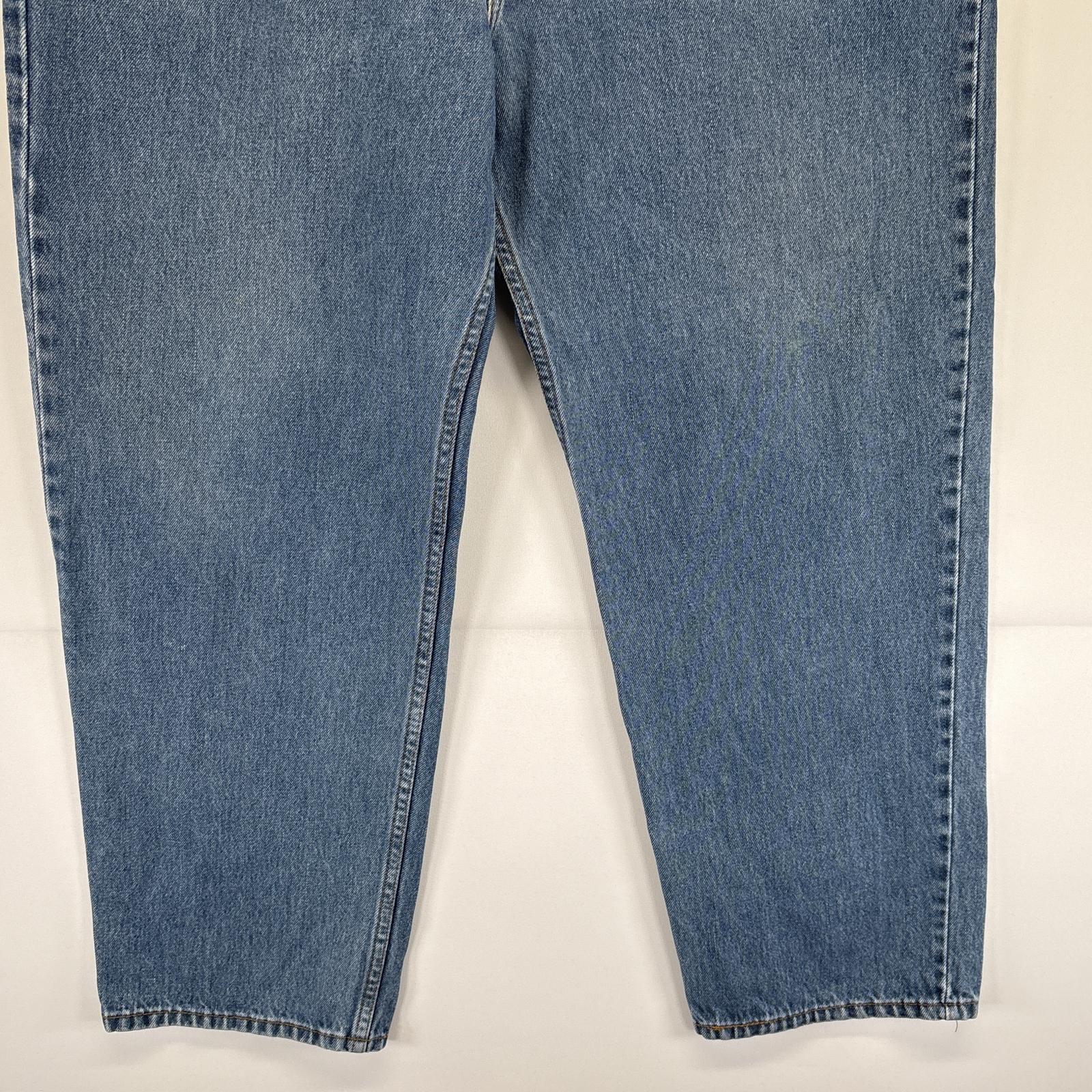 古着 デニムパンツ 550 テーパード ジップフライ 5ポケット ジーンズ ジーパン 大きいサイズ w42 L30 ブルー メンズ 古着 デニムパンツ 550 テーパード ジップフライ 5ポケット ジーンズ ジーパン 大きいサイズ w42 L30 ブルー メンズ