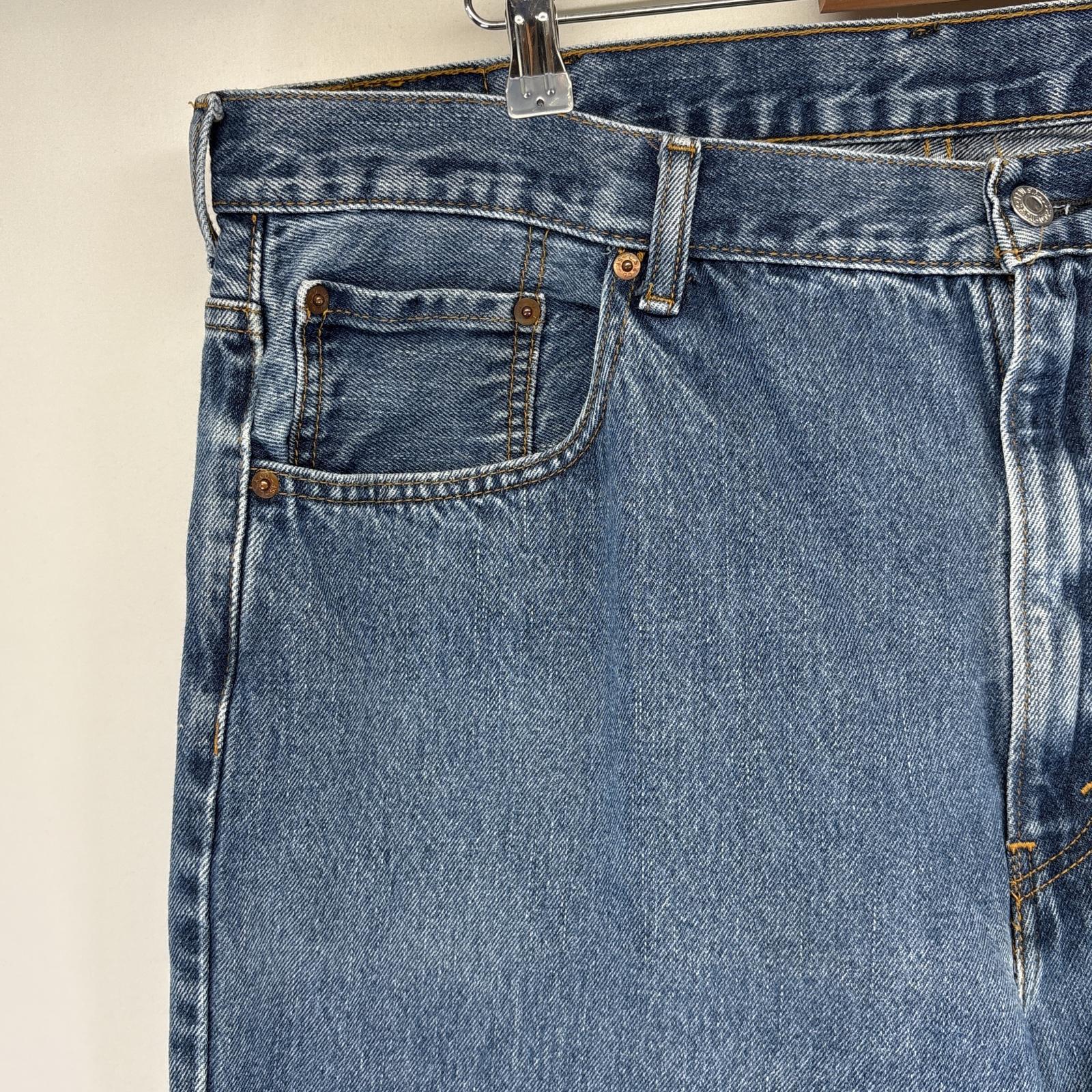 古着 デニムパンツ 550 テーパード ジップフライ 5ポケット ジーンズ ジーパン 大きいサイズ w42 L30 ブルー メンズ 古着 デニムパンツ 550 テーパード ジップフライ 5ポケット ジーンズ ジーパン 大きいサイズ w42 L30 ブルー メンズ