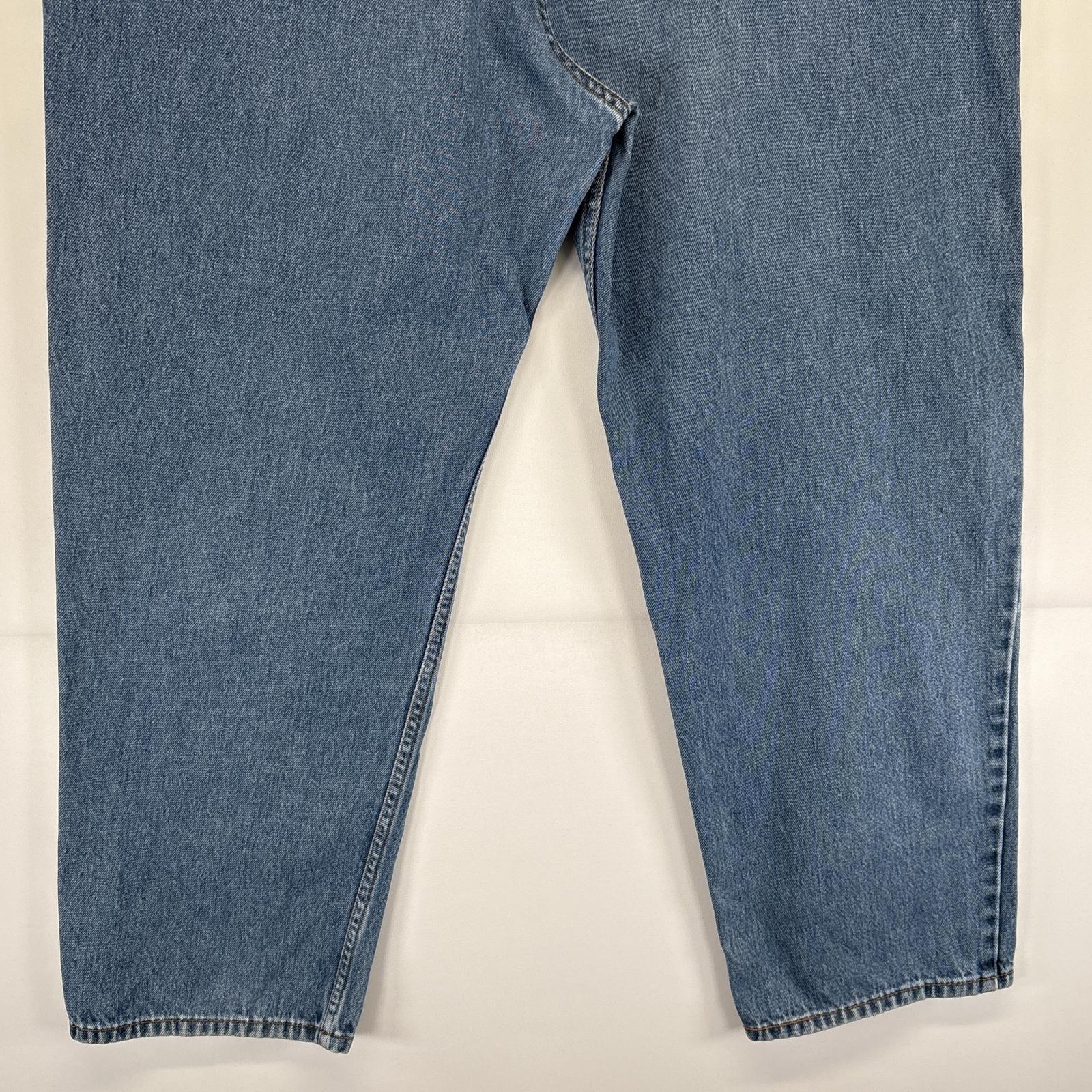 古着 デニムパンツ 550 テーパード ジップフライ 5ポケット ジーンズ ジーパン 大きいサイズ w42 L30 ブルー メンズ 古着 デニムパンツ 550 テーパード ジップフライ 5ポケット ジーンズ ジーパン 大きいサイズ w42 L30 ブルー メンズ