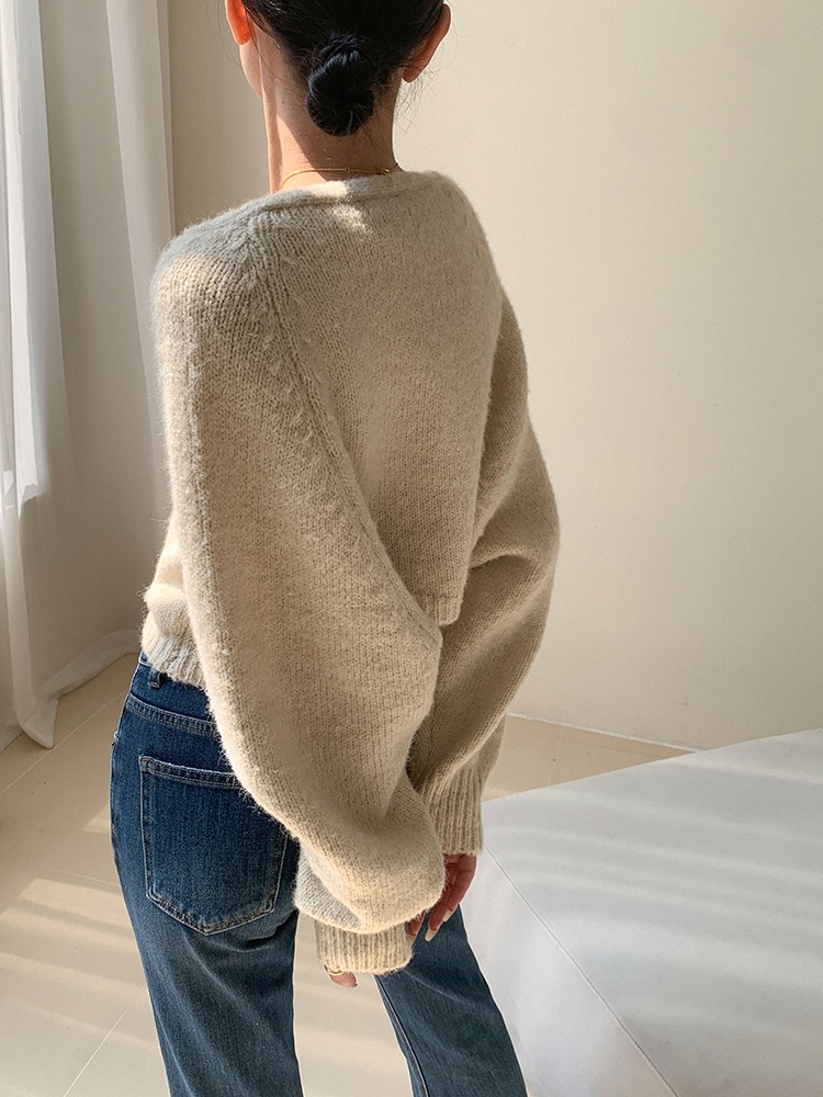 レディース ファッション カジュアル セーター 女性 秋 冬 ニット カーディガン ショール インナー ベスト アプリコット ＳＭＬXL トップス 袖あり かわいい 大人可愛い きれいめ シンプル