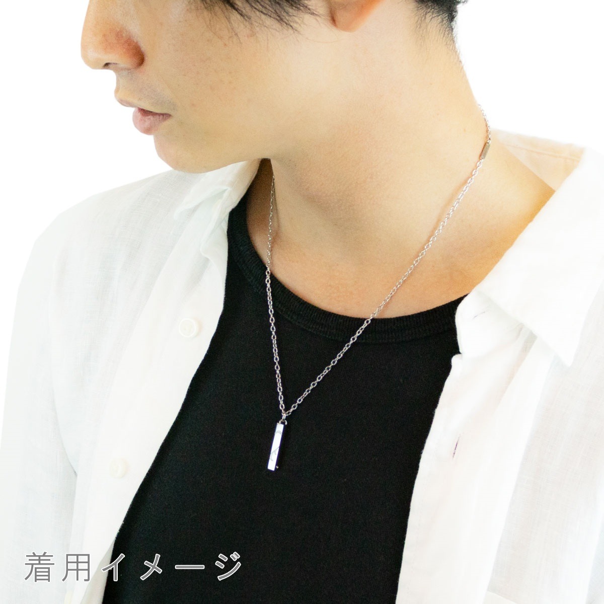 ネックレス メンズ サージカルステンレス スティック お肌に優しい 金属アレルギー対応 ネックレス メンズ サージカルステンレス スティック お肌に優しい 金属アレルギー対応