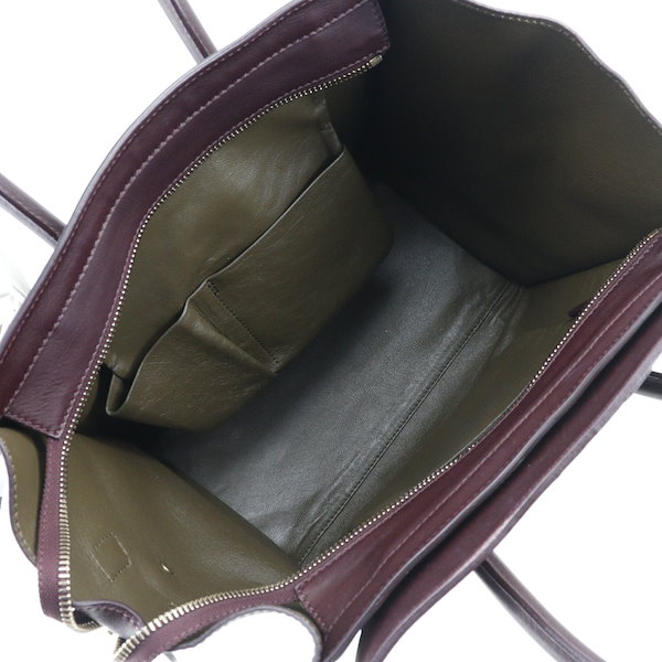 Qoo10] CELINE ラゲージミニ ハンドバッグ カーフ レデ