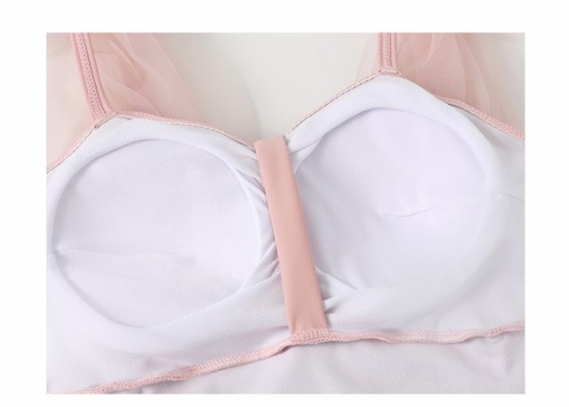 レトロ日系ワンピースボクサー夏学生無地ウエストスリム甘いセーカー水着女性