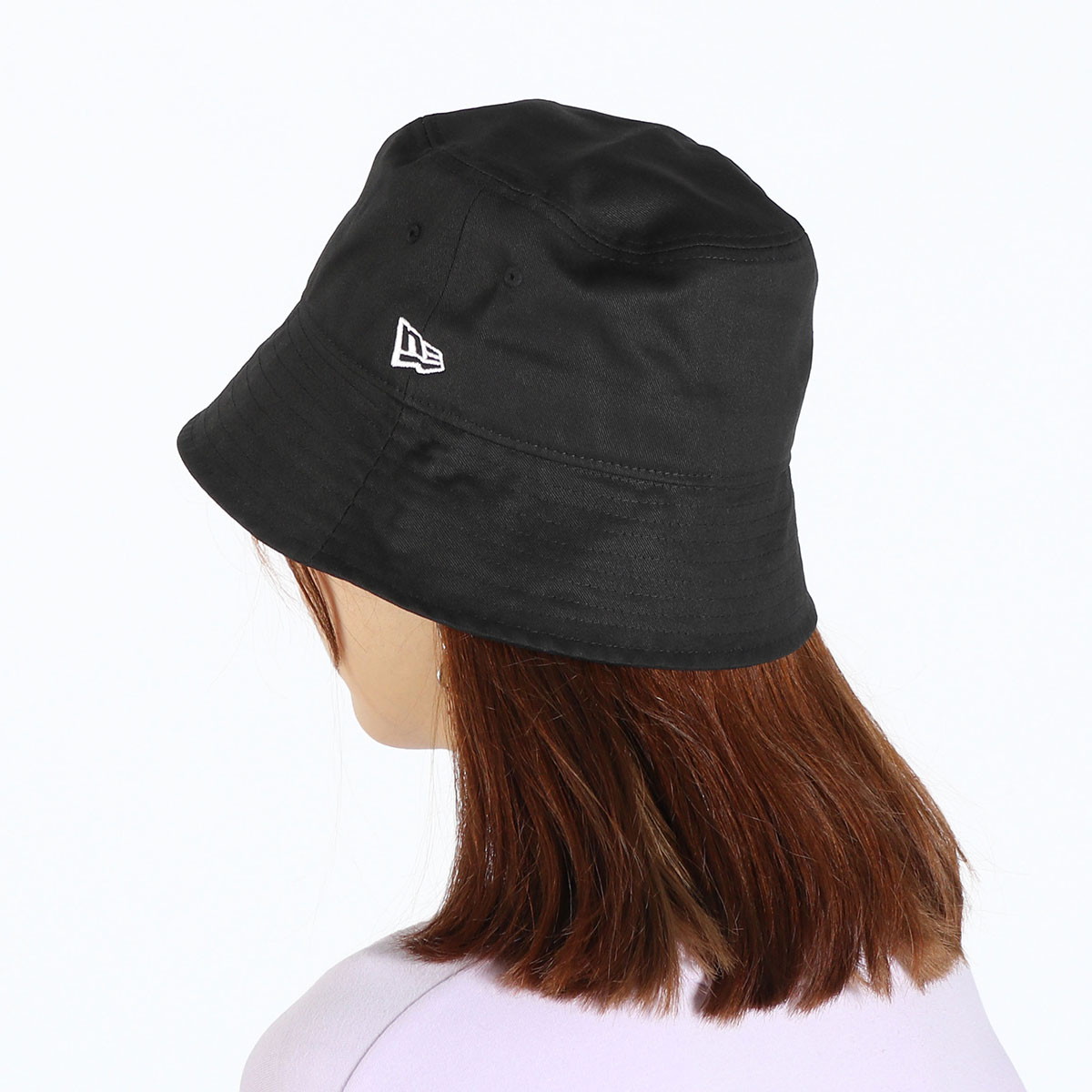 バケットハット バケハ ハット アウトドア 夏 春 帽子 ニューエラ コラボ コットン 黒 ベージュ バケット STENCIL LOGO HAT 103242051001