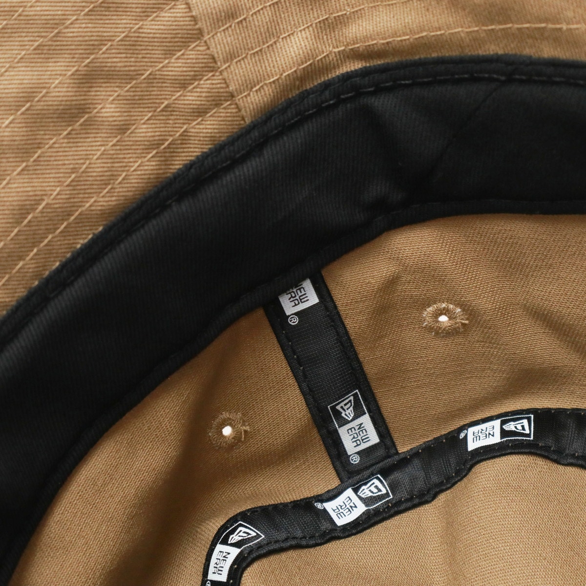 バケットハット バケハ ハット アウトドア 夏 春 帽子 ニューエラ コラボ コットン 黒 ベージュ バケット STENCIL LOGO HAT 103242051001