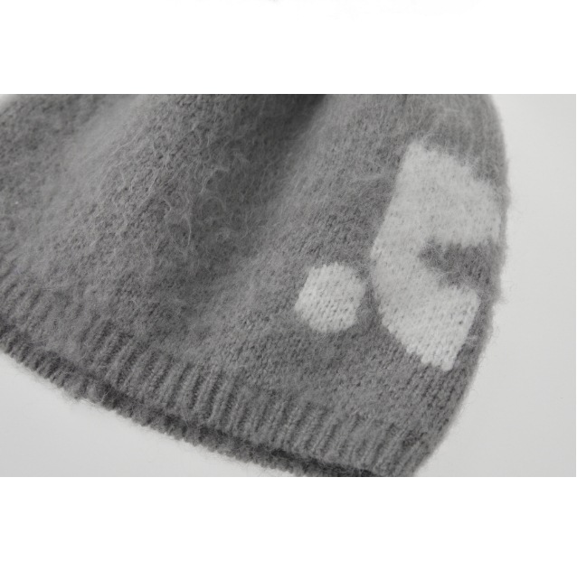 MOHAIR JACQUARD BEANIE 3色