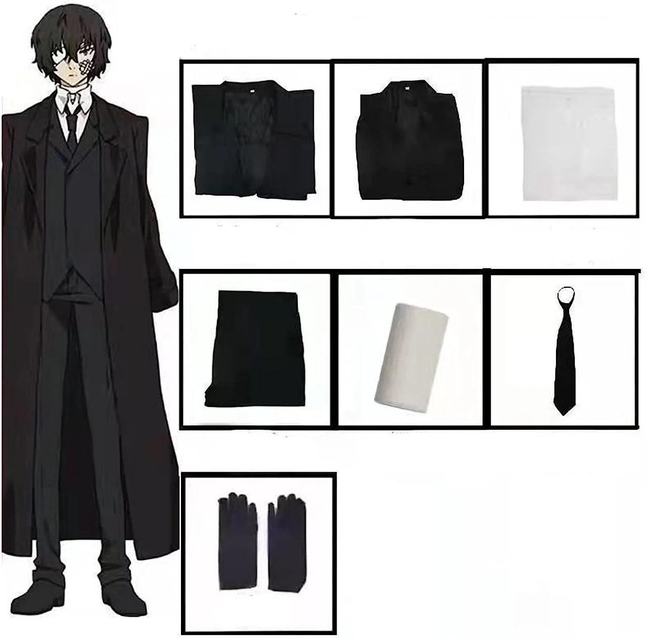 コスプレ衣装 文豪ストレイドッグス 太宰治 イベント パーティー 変装 演出服 クリスマス パーティー