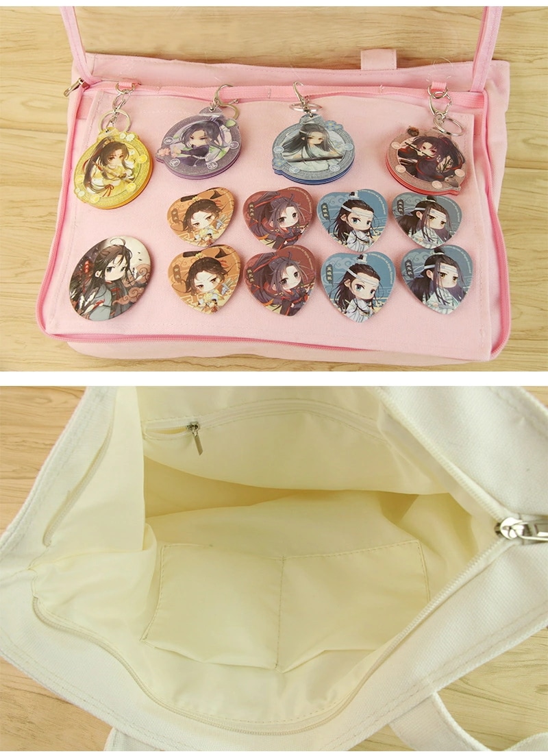 【即納】痛バッグ 痛バッグ トートバッグ 片面透明 ビニールバッグ 缶バッジ 遠足 イベント用 大容量 多色選べるかばんおしゃれ 可愛い お出掛け 推し活バッグバッジ入れ可能（バッグのみバッジは付属