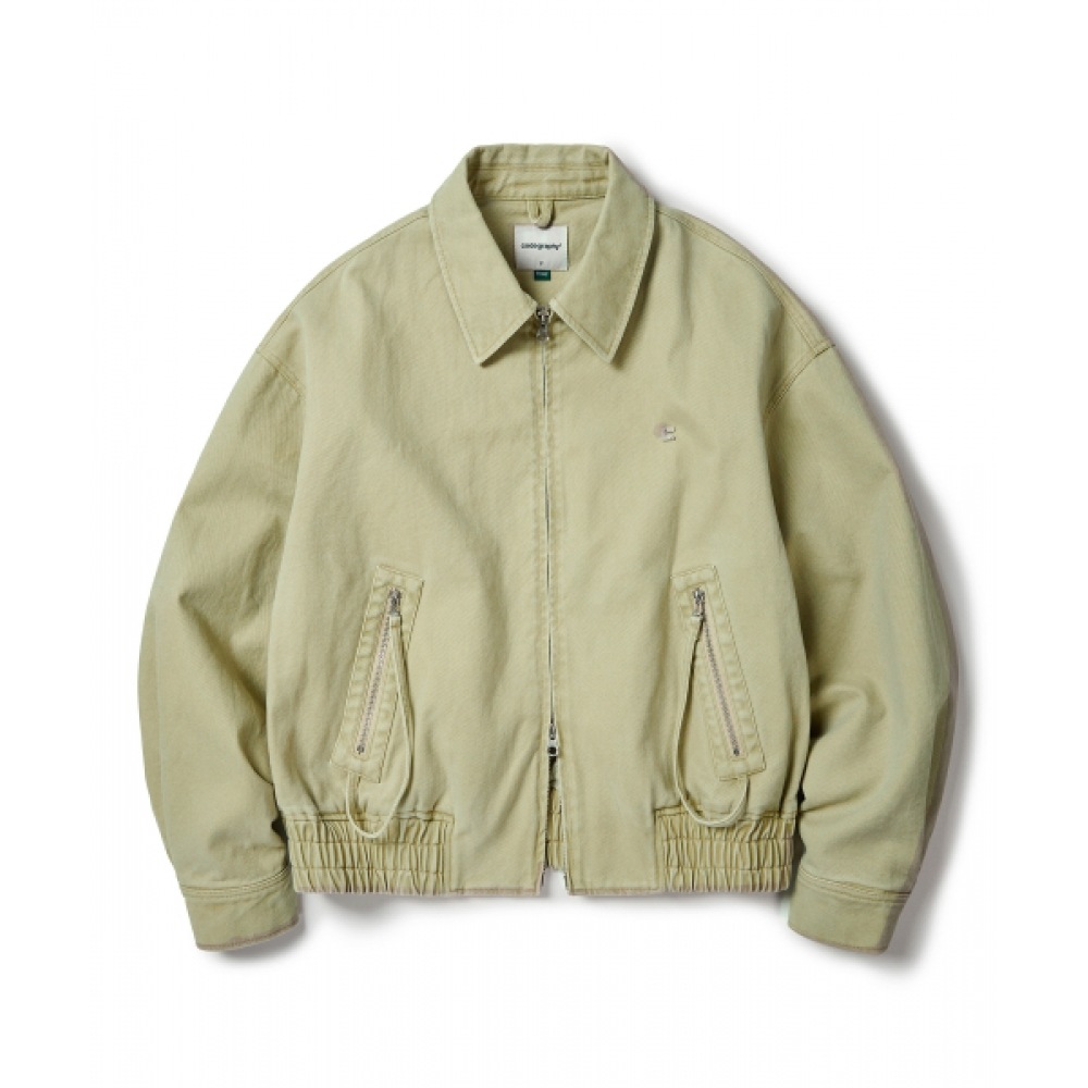 CODEGY (レディース) カラーブルゾンジャケット_ベージュ CODEGY (レディース) カラーブルゾンジャケット_ベージュ