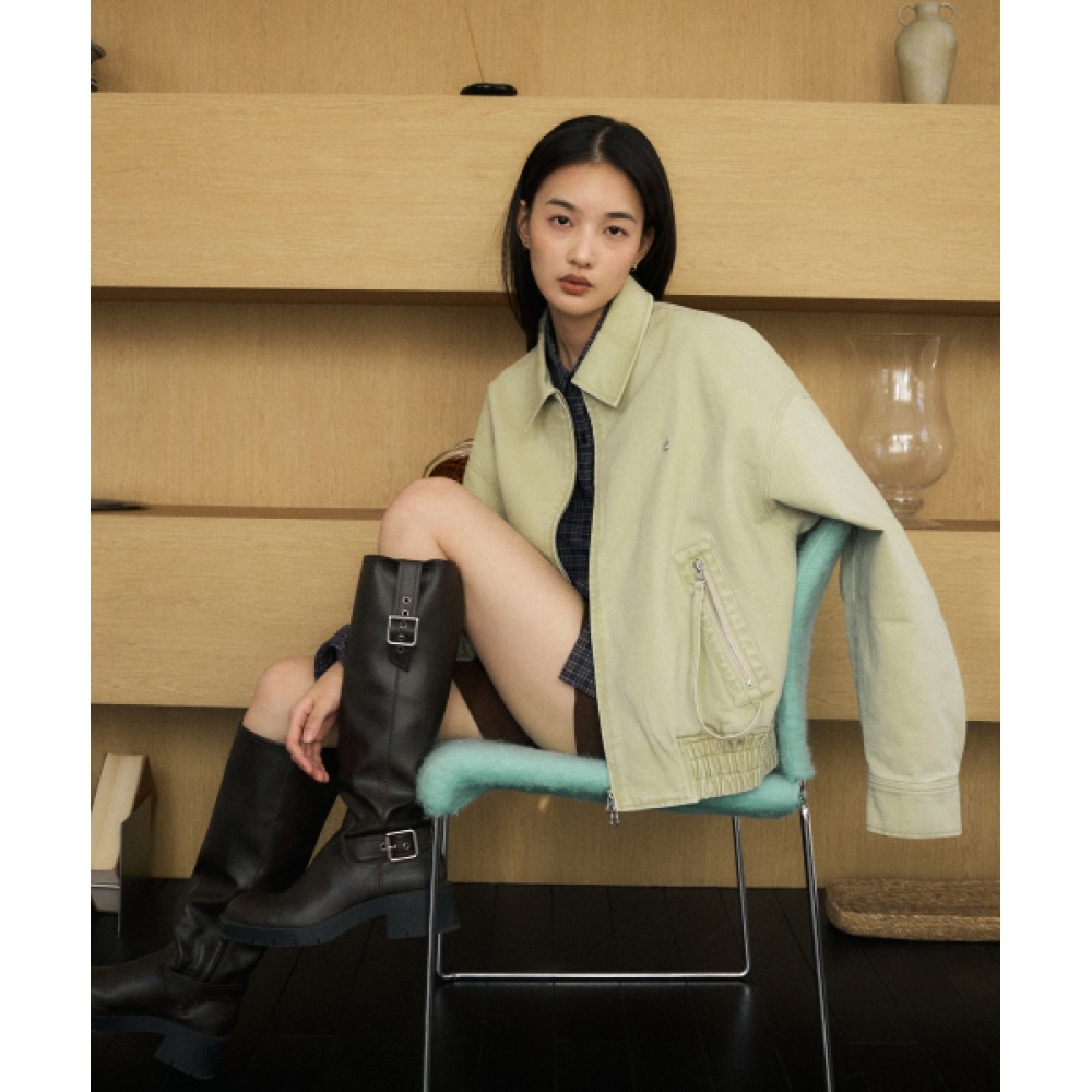 CODEGY (レディース) カラーブルゾンジャケット_ベージュ CODEGY (レディース) カラーブルゾンジャケット_ベージュ