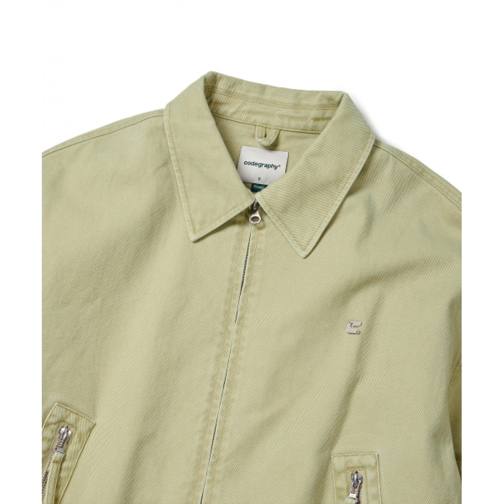 CODEGY (レディース) カラーブルゾンジャケット_ベージュ CODEGY (レディース) カラーブルゾンジャケット_ベージュ