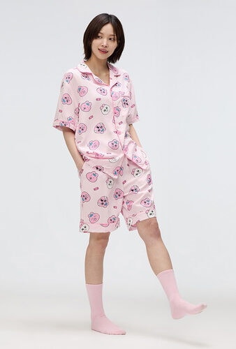 SPAO おぱんちゅうさぎ 半袖 パジャマ(PINK) SPAO おぱんちゅうさぎ 半袖 パジャマ(PINK) おぱんちゅうさぎ