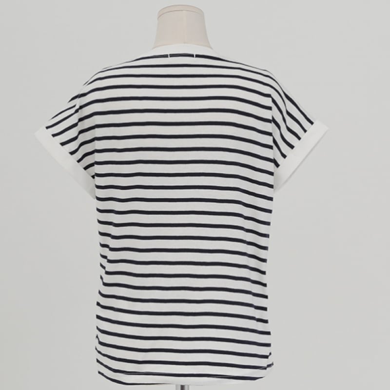 Click & Funny ボニーエンブロイダリーストライプ t シャツ Click & Funny ボニーエンブロイダリーストライプ t シャツ