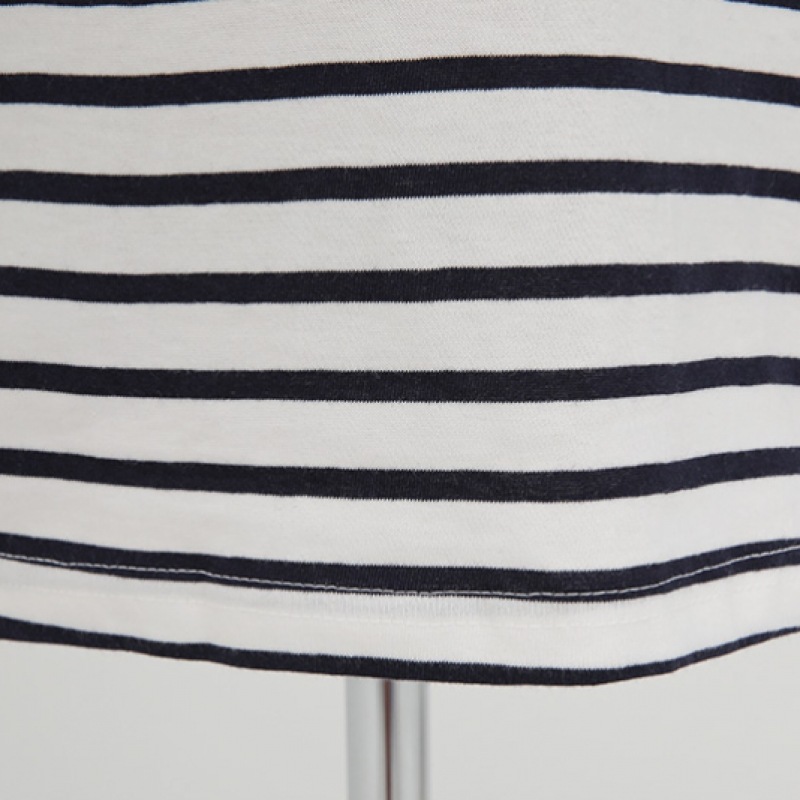 Click & Funny ボニーエンブロイダリーストライプ t シャツ Click & Funny ボニーエンブロイダリーストライプ t シャツ