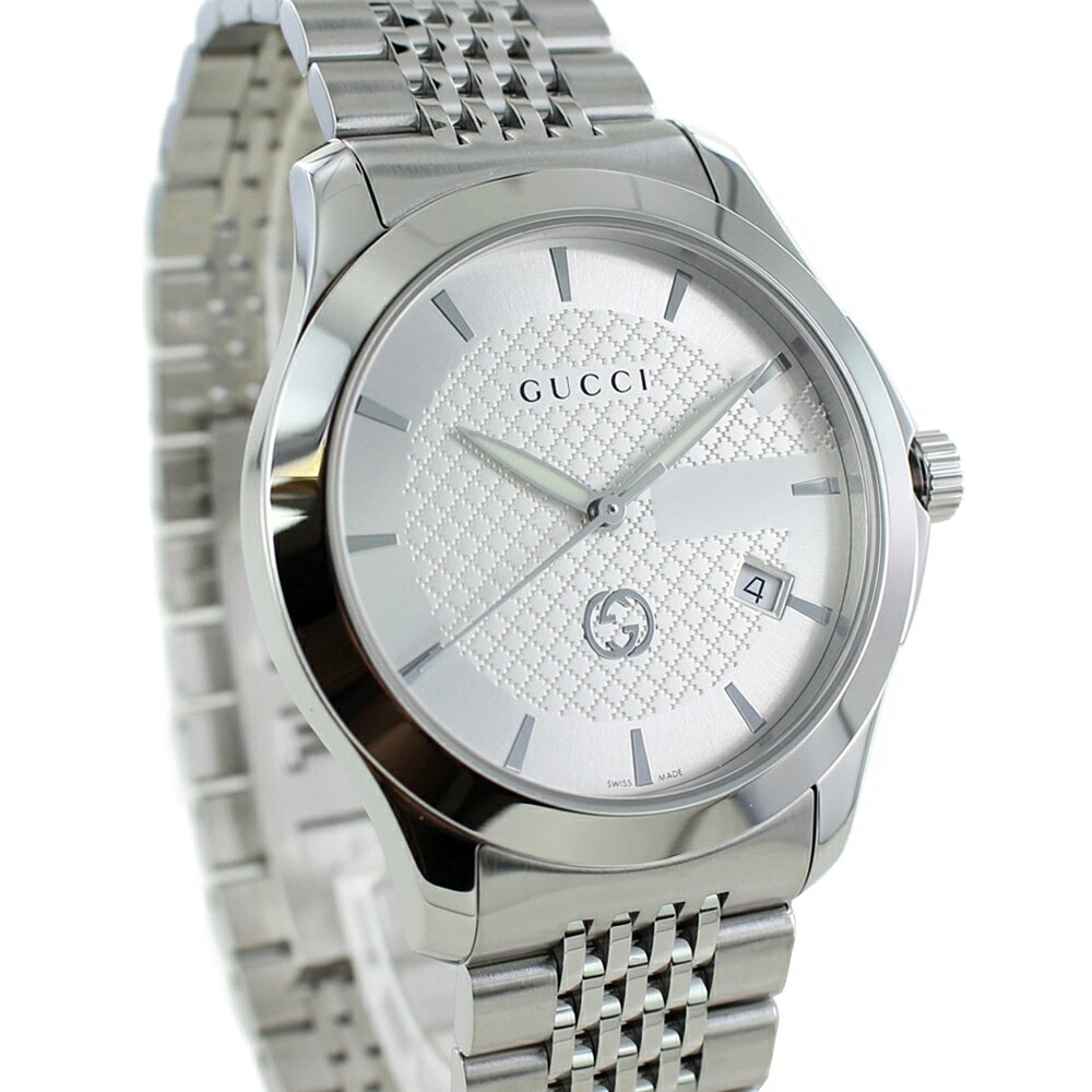 ペアウォッチ グッチ ペア 腕時計 手表 婚約 結婚 記念日 両親 プレゼント 高級時計 GUCCI Gタイムレス メンズ レディース お揃い カップル ペアギフト シルバー コーラルレッド ブレスレ