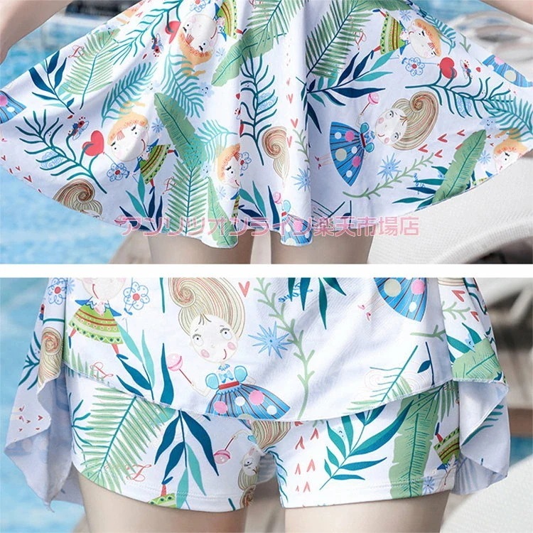 新着 水着 ママ水着 森系 レディース 露出控えめ オールインワン 体型カバー 大きいサイズ 中学生 高校生 大学生 女の子 可愛い 細見え おしゃれ ワンピース ビキニ UVカット スイムウェア セ