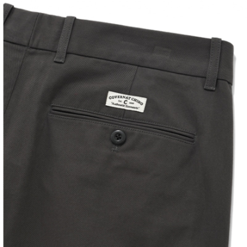 COVERNATスタンダードフィットチノパンツグレー COVERNATスタンダードフィットチノパンツグレー