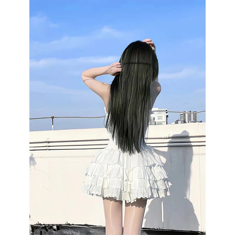 ロリータの夏の新作ワンピースウエストを収めたスリムスカートハロウィン コスプレ