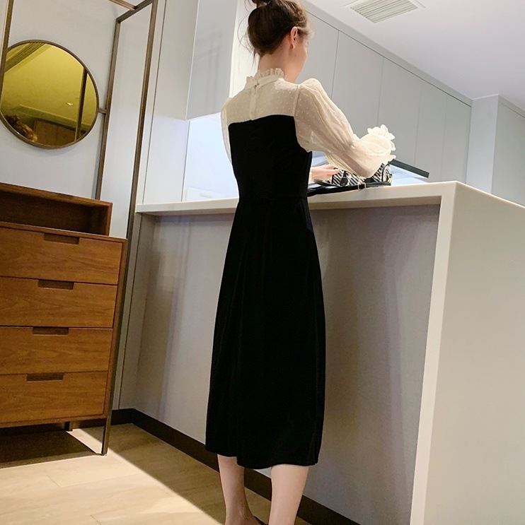 ワンピース フレアワンピース ミモレ ミモレ丈 袖あり 長袖 パフスリーブ スタンドカラー フレア セミフレア レース 刺繍 シフォン 切り替えデザイン ドッキング 透け感 シースルー ベロア ワンピース フレアワンピース ミモレ ミモレ丈 袖あり 長袖 パフスリーブ スタンドカラー フレア セミフレア レース 刺繍 シフォン 切り替えデザイン ドッキング 透け感 シースルー ベロア