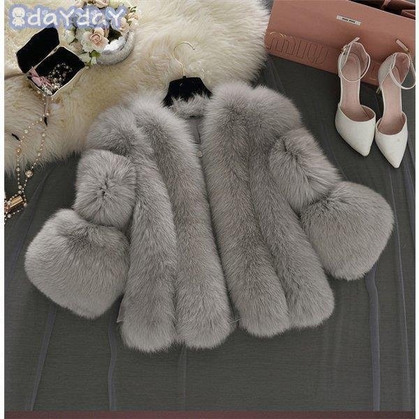ファーコート レディース 毛皮コート フェイクファー フォックス アウター ジャケット ショート丈コ ファーコート レディース 毛皮コート フェイクファー フォックス アウター ジャケット ショート丈コ