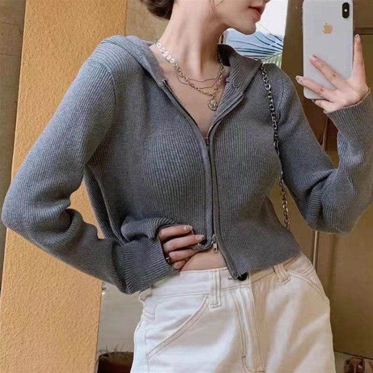 【 急速出荷】ショート丈 ニット カーディガン レディース 秋 冬 トップス アウター ニットカーディガン 長袖カーディガン カーデ ダブルジッパー ダブルファスナー カジュアル シンプル 【 急速出荷】ショート丈 ニット カーディガン レディース 秋 冬 トップス アウター ニットカーディガン 長袖カーディガン カーデ ダブルジッパー ダブルファスナー カジュアル シンプル