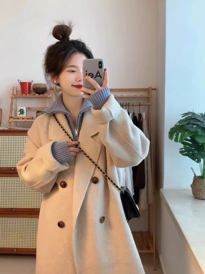 レディースラシ い大きいサイズS-2XLコート 韓国風ファッションても ロングチェスターコート 新作(最安値保証) レディースラシ い大きいサイズS-2XLコート 韓国風ファッションても ロングチェスターコート 新作(最安値保証)