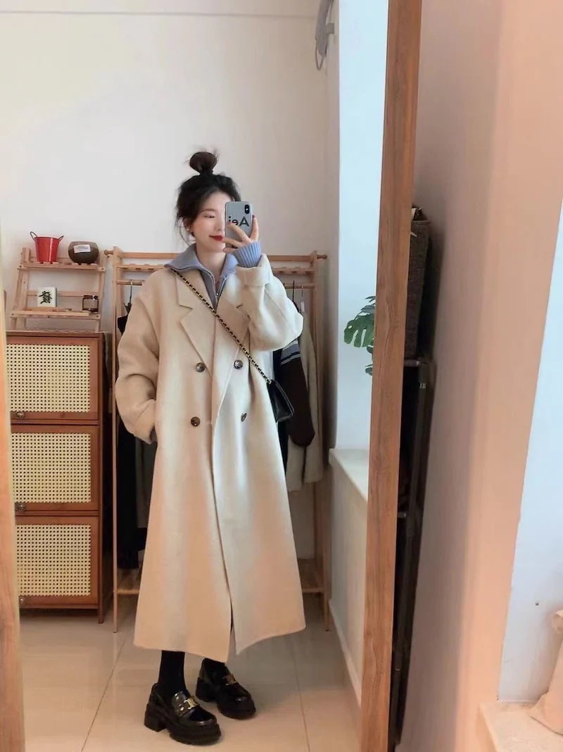 レディースラシ い大きいサイズS-2XLコート 韓国風ファッションても ロングチェスターコート 新作(最安値保証) レディースラシ い大きいサイズS-2XLコート 韓国風ファッションても ロングチェスターコート 新作(最安値保証)