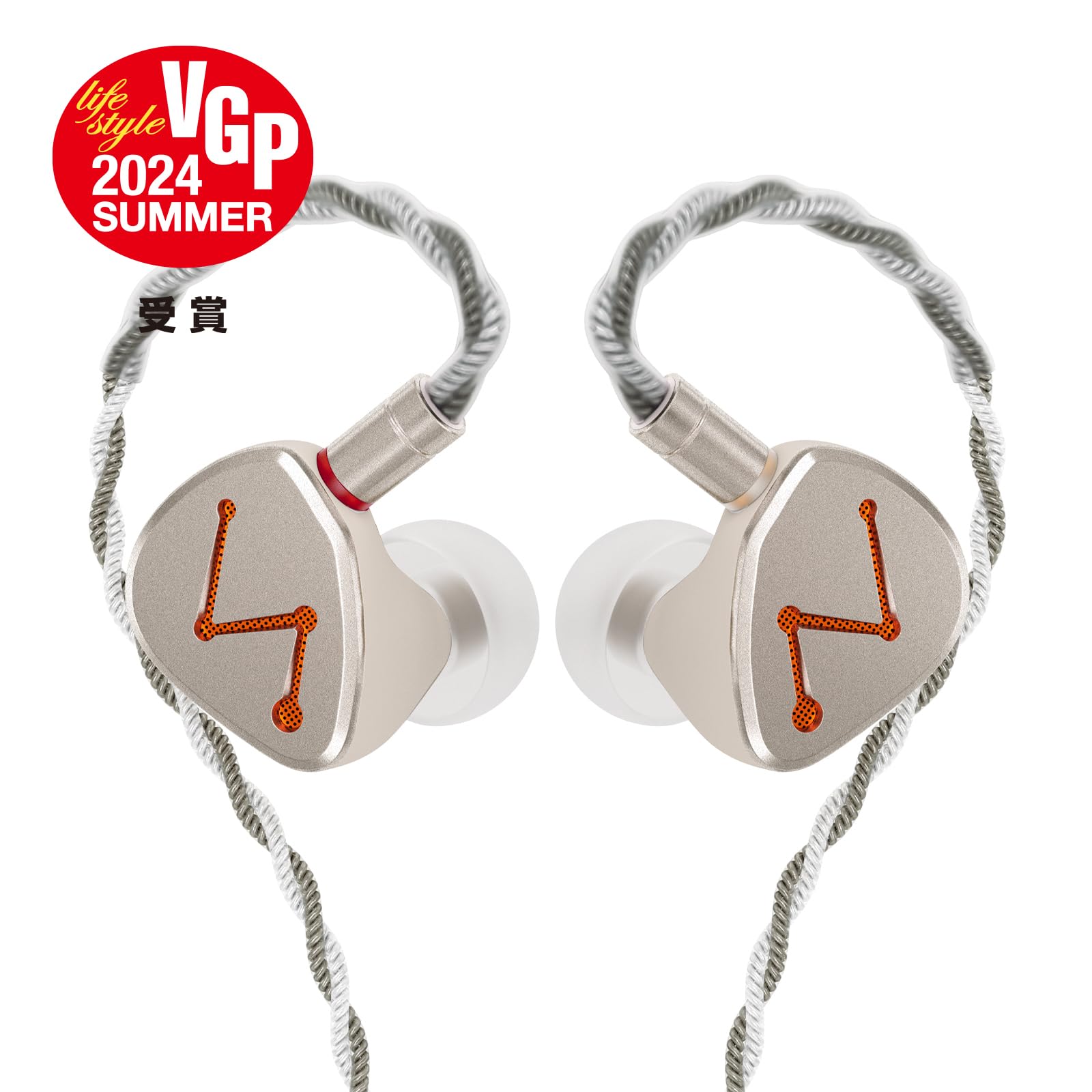 【VGP 2024SUNNER 受賞】LETSHUOER DZ4 インイヤーイヤホン 4基6ｍｍドライバー使用 人間工学 3Dプリント筐体 有線インイヤーモニター銀メッキ高純度銅ケーブル3.５ｍｍアン