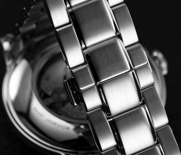 Qoo10] オリエント メンズ腕時計 スケルトン 自動巻 ネイビ