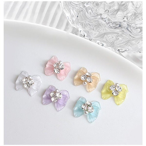 Qoo10] リボン ネイルパーツ リボン 立体 大き