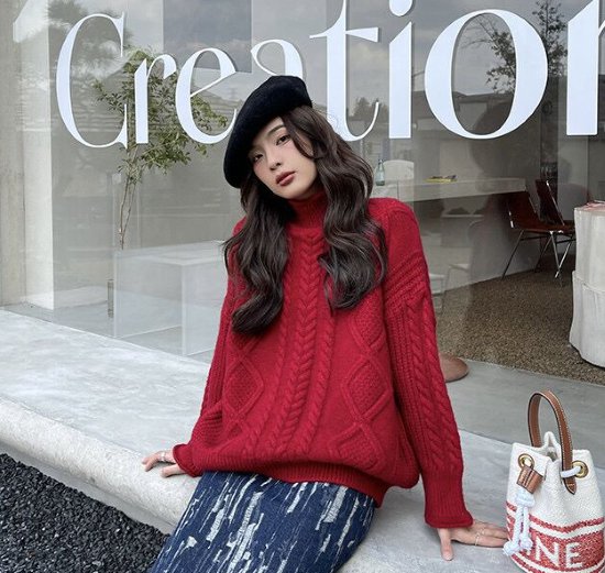 ニットセーター レディース セーター ニット トップス 長袖 ハイネック タートルネック ケーブル編み ルーズシルエット プルオーバー カジュアル お出かけ おしゃれ 暖かい 女性