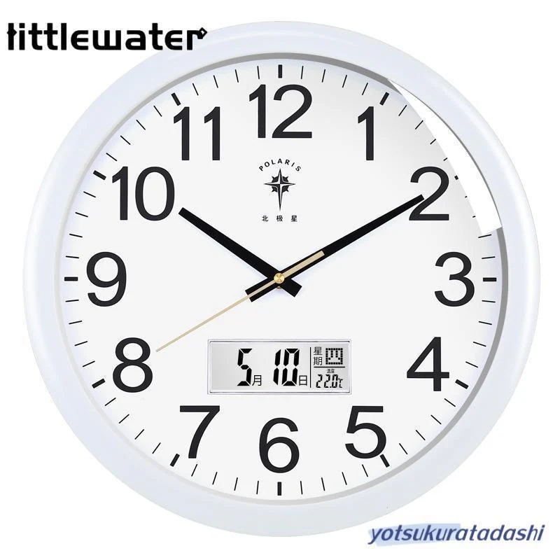 掛け時計 壁掛け時計 北欧スリム 自動校正 2画面表示 温度湿度計日付表示 ダブルリンクマグノア精密 掛け時計 壁掛け時計 北欧スリム 自動校正 2画面表示 温度湿度計日付表示 ダブルリンクマグノア精密