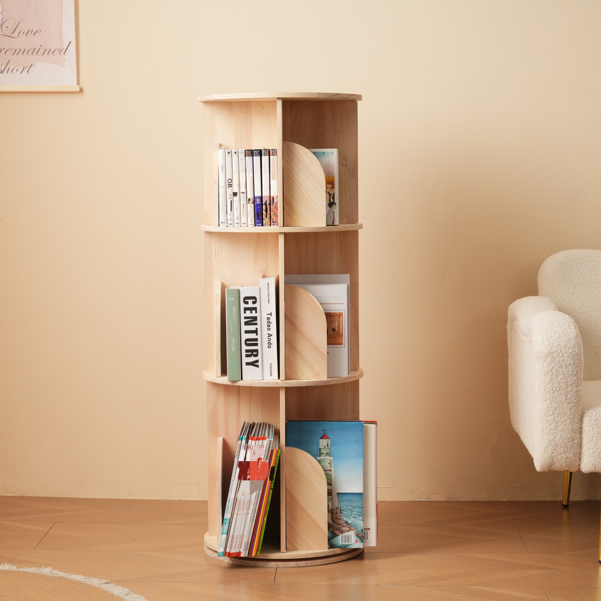 【当日発送&送·料·無·料】【3段-回転盤-マルチ高さ】無垢材 回転式本棚 絵本棚 飾り棚 コミック収納棚 360回転本棚 回転ラック 大容量 本棚 組立簡単 省スペース 収納ラック 2段3段4段5段 【当日発送&送·料·無·料】【3段-回転盤-マルチ高さ】無垢材 回転式本棚 絵本棚 飾り棚 コミック収納棚 360回転本棚 回転ラック 大容量 本棚 組立簡単 省スペース 収納ラック 2段3段4段5段