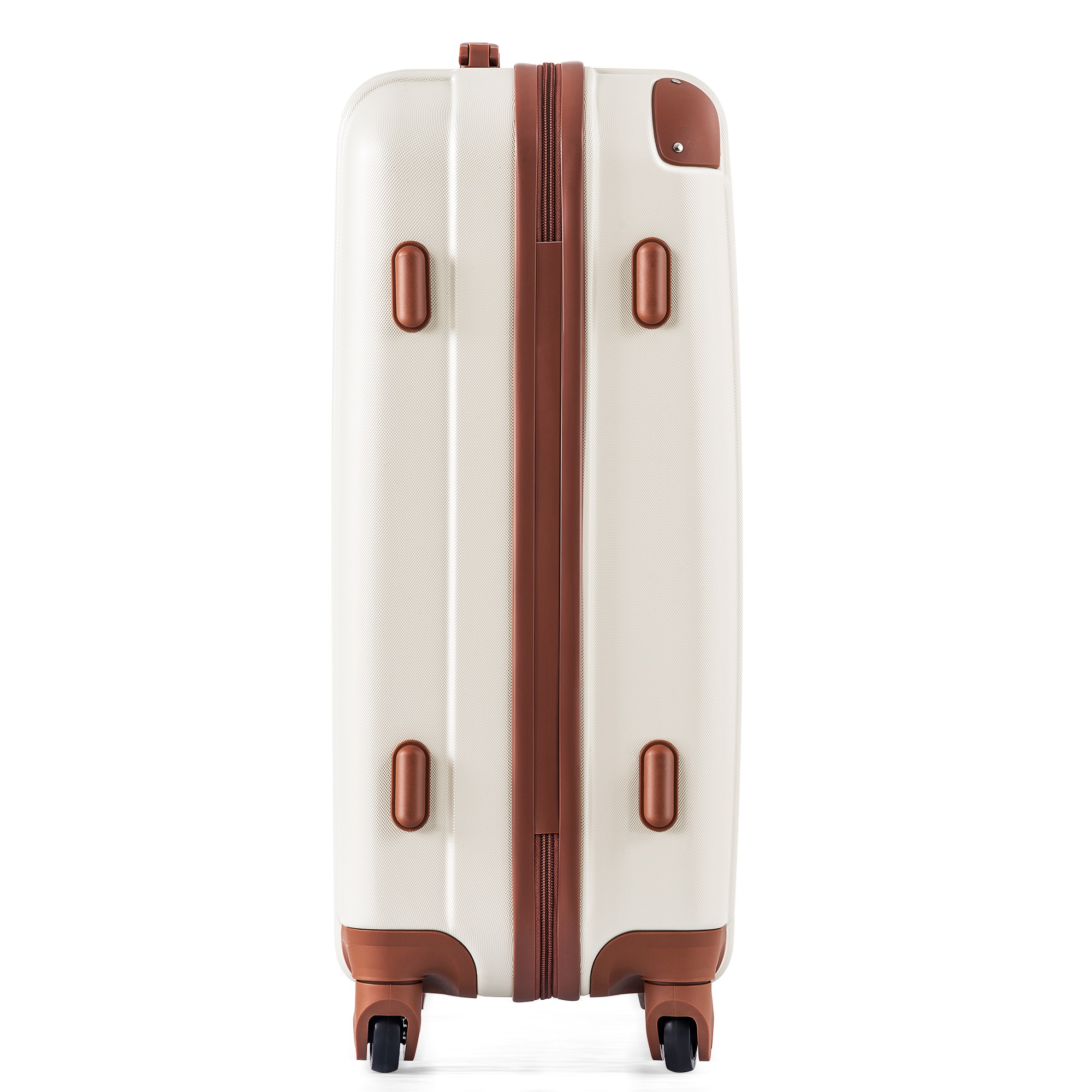 【国内出荷-送.料.無.料】スーツケースTSAロック搭載キャリーケース超軽量ファスナー式機内持込360度回転国際的人気色【一年安心保証】】(S,ベージュ+ブラウン)半鏡面キャリーバッグ~2 【国内出荷-送.料.無.料】スーツケースTSAロック搭載キャリーケース超軽量ファスナー式機内持込360度回転国際的人気色【一年安心保証】】(S,ベージュ+ブラウン)半鏡面キャリーバッグ~2