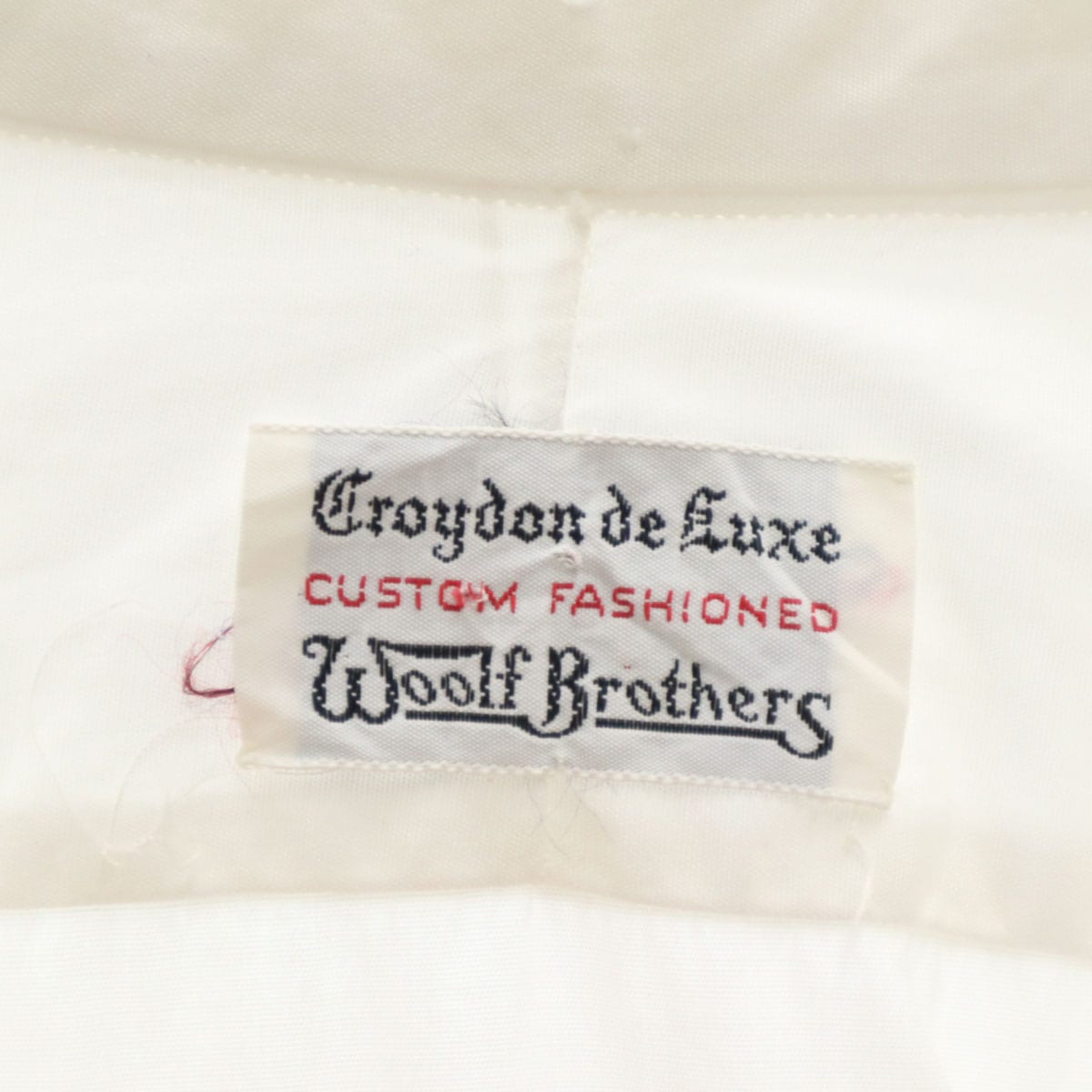 Croydon de Luxr Woolf Brothers 60s ヴィンテージ 長袖 フリル シャツ ホワイト メンズ 古着_9