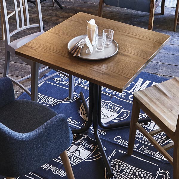 カフェテーブル スクエア スチール脚 ダリオ 75cm角 カフェテーブル スクエア スチール脚 ダリオ 75cm角