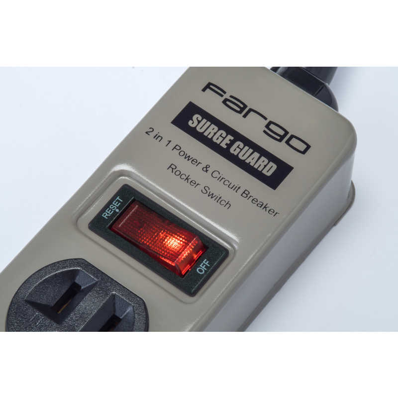 ファーゴ　STEEL TAP AC6個口 2M ［2.0m /6個口 /スイッチ付き(一括)］ ライトグレー　CT620LGY