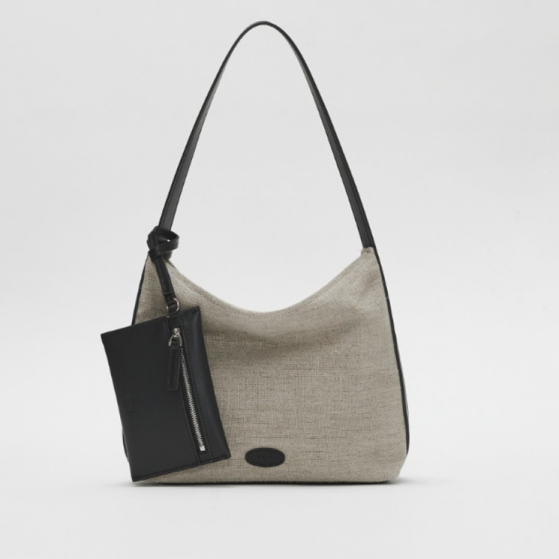 LowSeoul ミニパルピーホーボーバッグジュートブラック LowSeoul ミニパルピーホーボーバッグジュートブラック