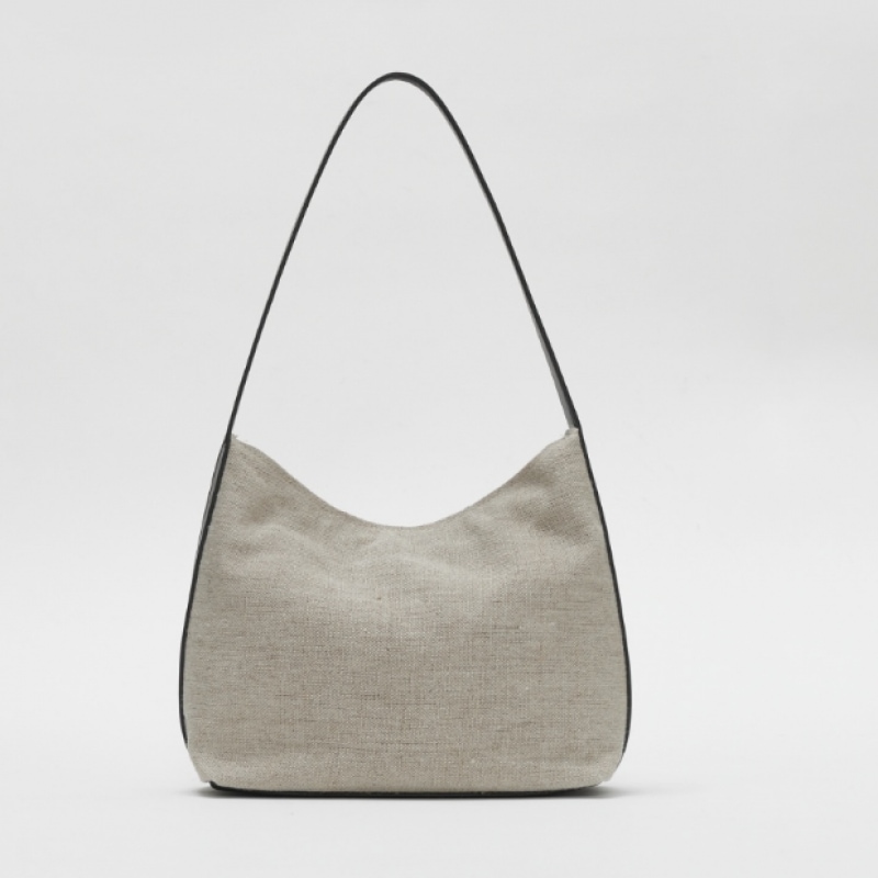 LowSeoul ミニパルピーホーボーバッグジュートブラック LowSeoul ミニパルピーホーボーバッグジュートブラック