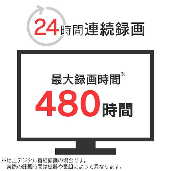 Qoo10] アイリスオーヤマ テレビ録画用 外付けハードディスク 4T