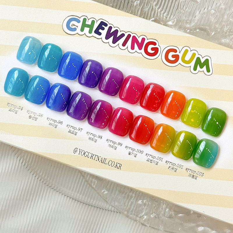 【 YOGURTNAIL】 Chewing gum Syrup [SET] - チューインガムカラーのシロップジェル 夏ネイル [10色 セット] S94-S103