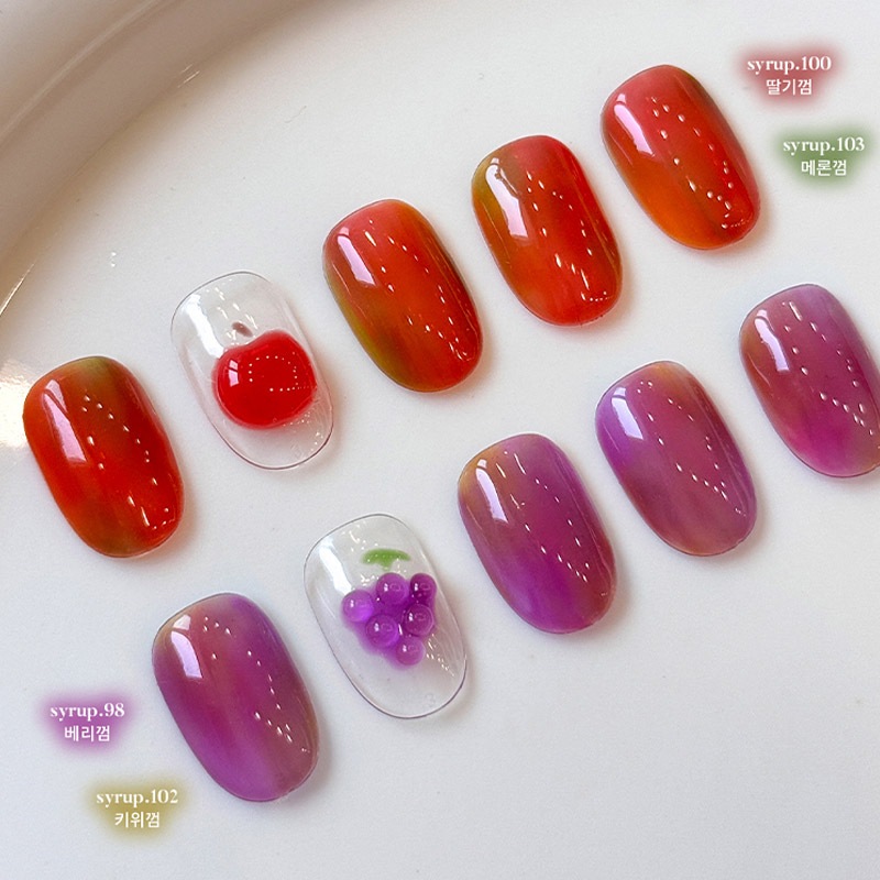 【 YOGURTNAIL】 Chewing gum Syrup [SET] - チューインガムカラーのシロップジェル 夏ネイル [10色 セット] S94-S103