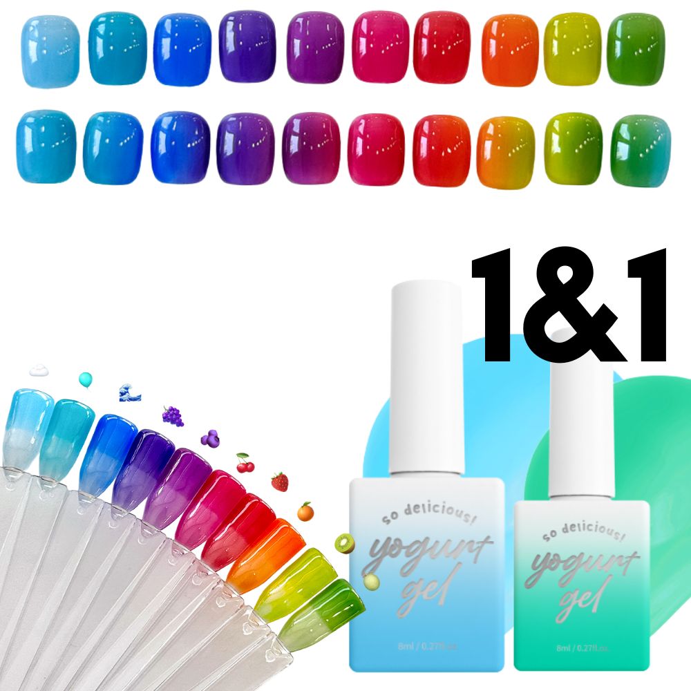 【 YOGURTNAIL】 Chewing gum Syrup [SET] - チューインガムカラーのシロップジェル 夏ネイル [10色 セット] S94-S103