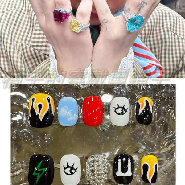 G-DRAGONネイル Qoo10] [急速出荷]g-dragonネイルシール