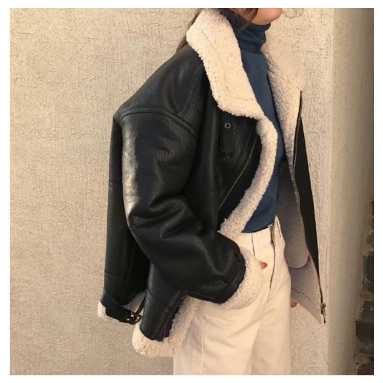 【送料無料】人気商品 ムートンジャケット ムートンコート 毛皮 ムートン ジャケット 裏起毛 裏ボア レディース ブラック 黒 ブラウン 茶色 ライダースジャケット レザー