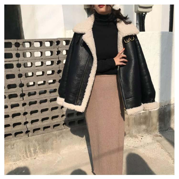 【送料無料】人気商品 ムートンジャケット ムートンコート 毛皮 ムートン ジャケット 裏起毛 裏ボア レディース ブラック 黒 ブラウン 茶色 ライダースジャケット レザー