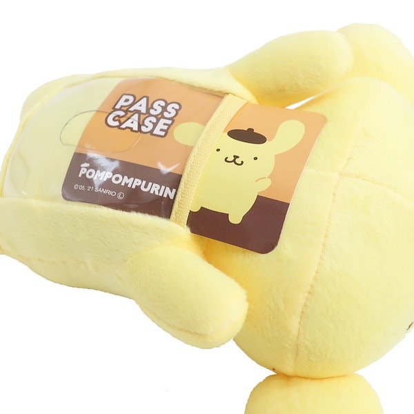 Qoo10] サンリオ ポムポムプリン 定期入れ ねそべり パス