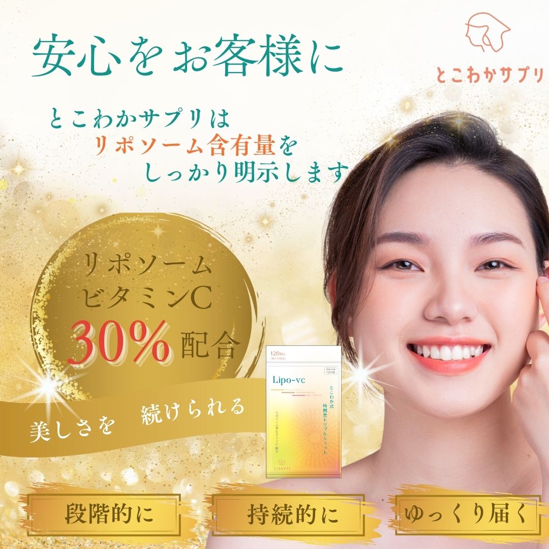 10個セット 【リポソームビタミンCをしっかり配合】とこわか式時間差トリプルショット 高濃度 ビタミンC サプリ 1,000mg リポソームビタミンC 30日分 120粒入 即 10個セット 【リポソームビタミンCをしっかり配合】とこわか式時間差トリプルショット 高濃度 ビタミンC サプリ 1,000mg リポソームビタミンC 30日分 120粒入 即