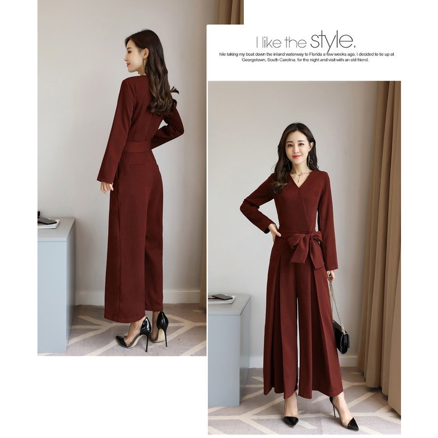 ガウチョパンツスタイル オールインワン レディース服 楽天市場】オールインワン サロペット パンツ レディース