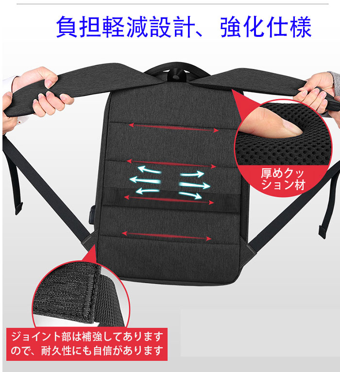 リュック メンズ ビジネス リュック 型崩れし難いフレーム入り ビジネスバッグ カバン メンズ ビジネス リュック メンズ ビジネス バッグ メンズ ビジネス リュックサック メンズ パソコンカバン